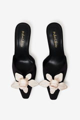 Claudine Mule Heel — Black