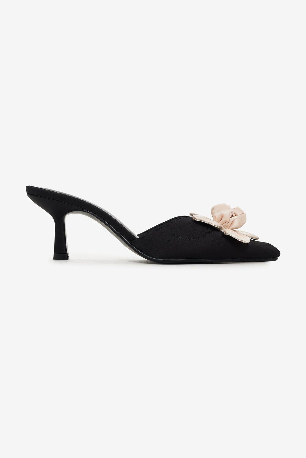 Claudine Mule Heel — Black