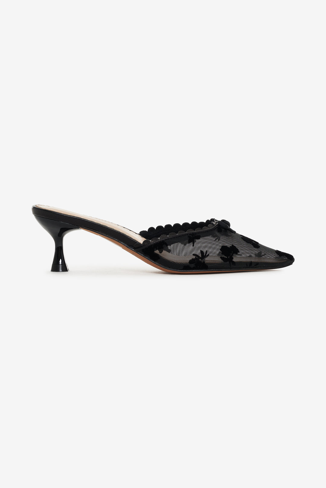 Sylvie Mule Heel — Black
