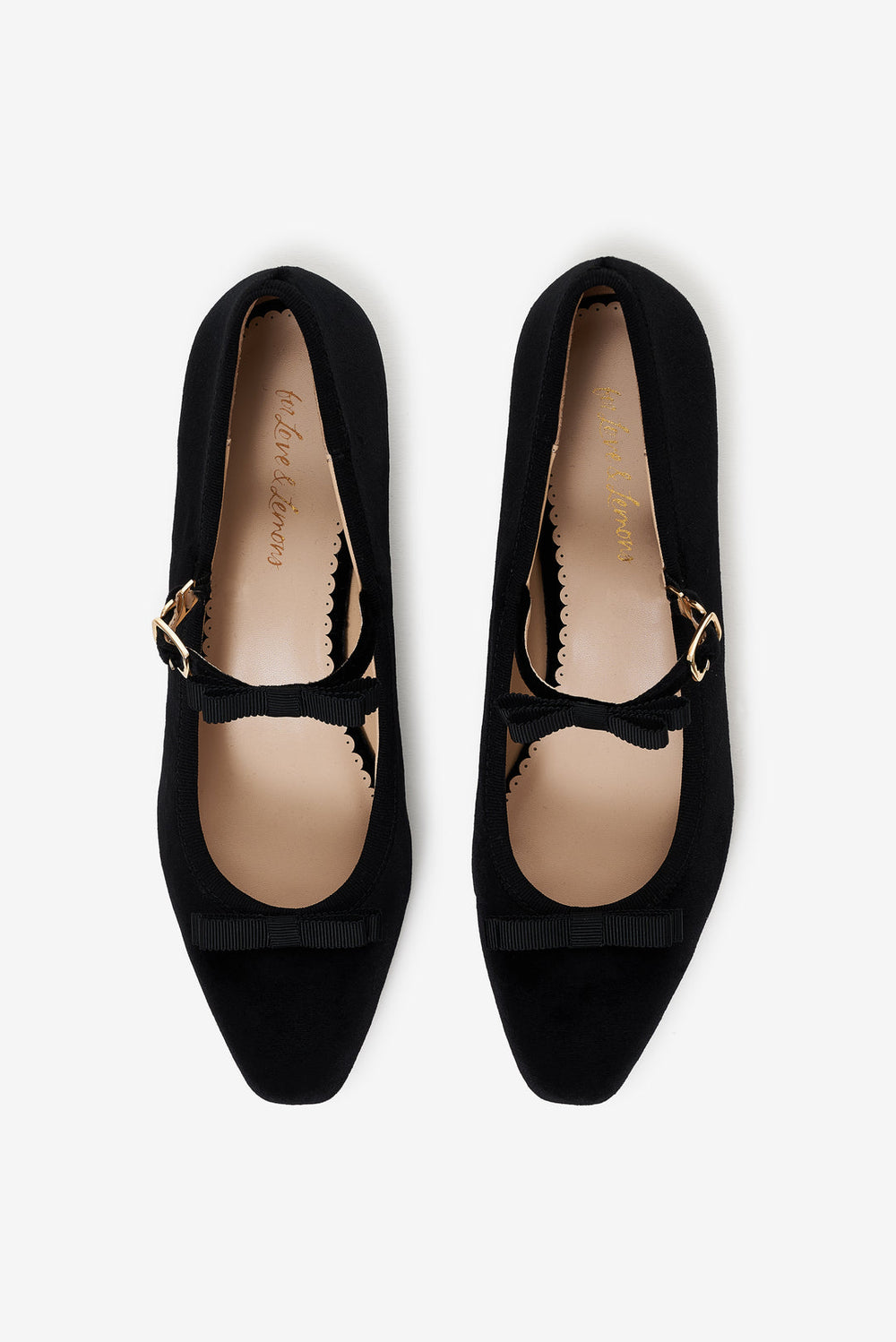 Lucia Velvet Mary Jane — Black