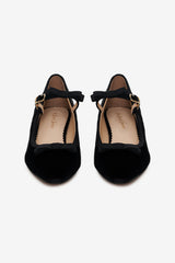 Lucia Velvet Mary Jane — Black