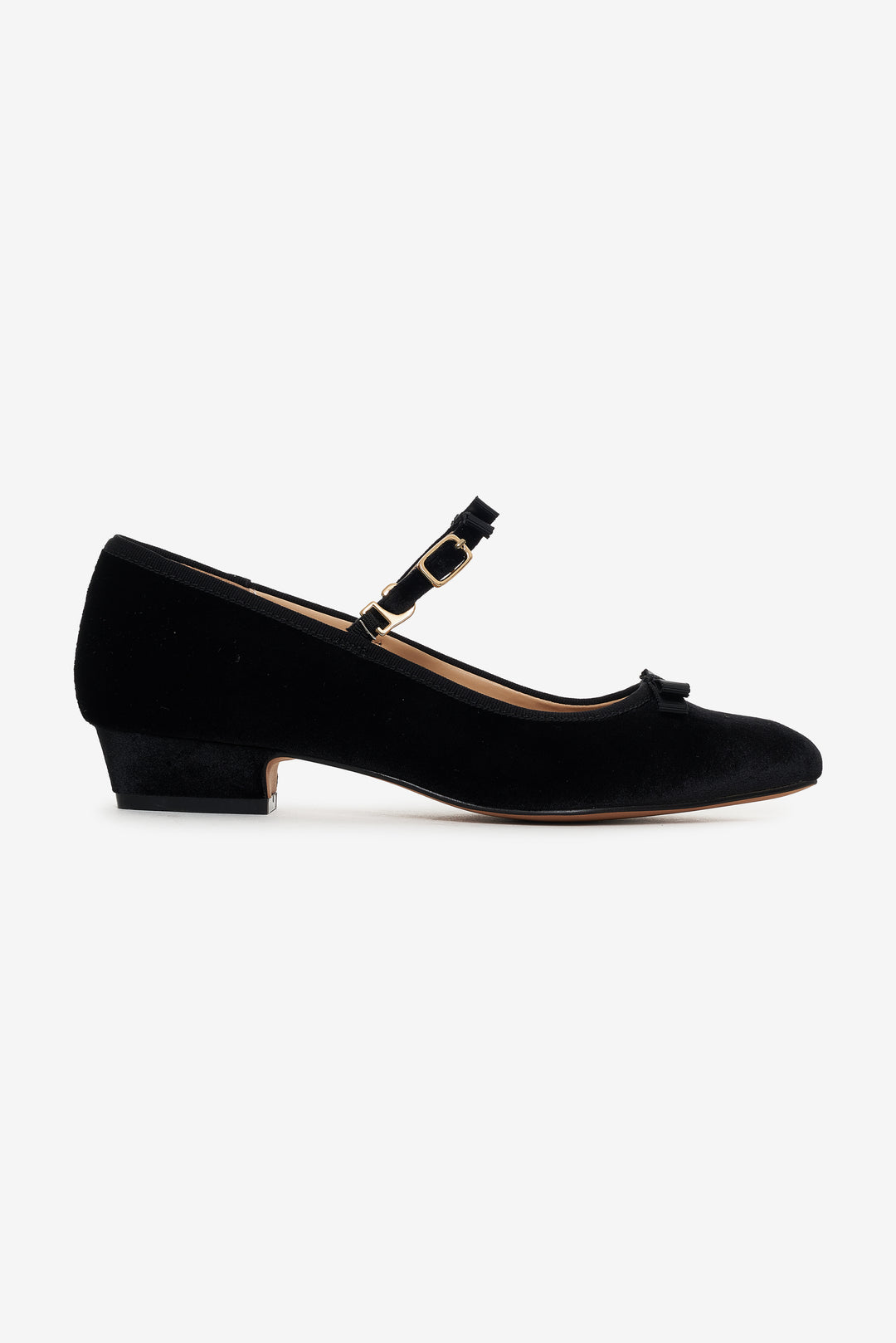 Lucia Velvet Mary Jane — Black