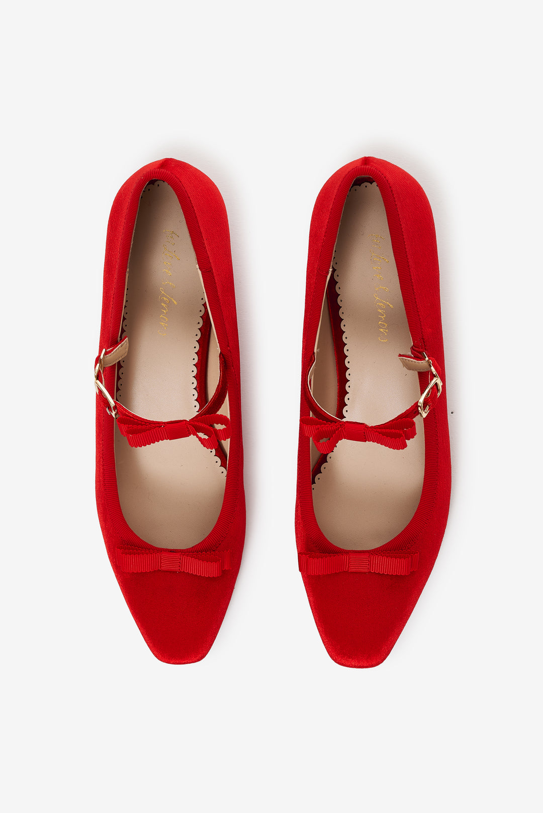 Lucia Velvet Mary Jane — Red