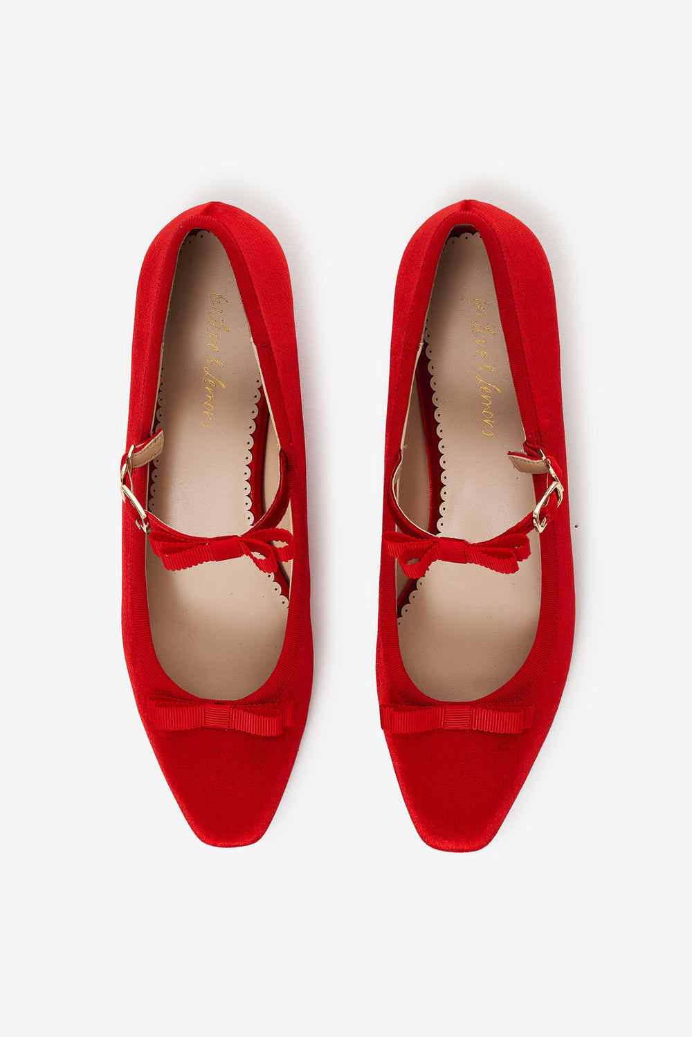 Lucia Velvet Mary Jane — Red