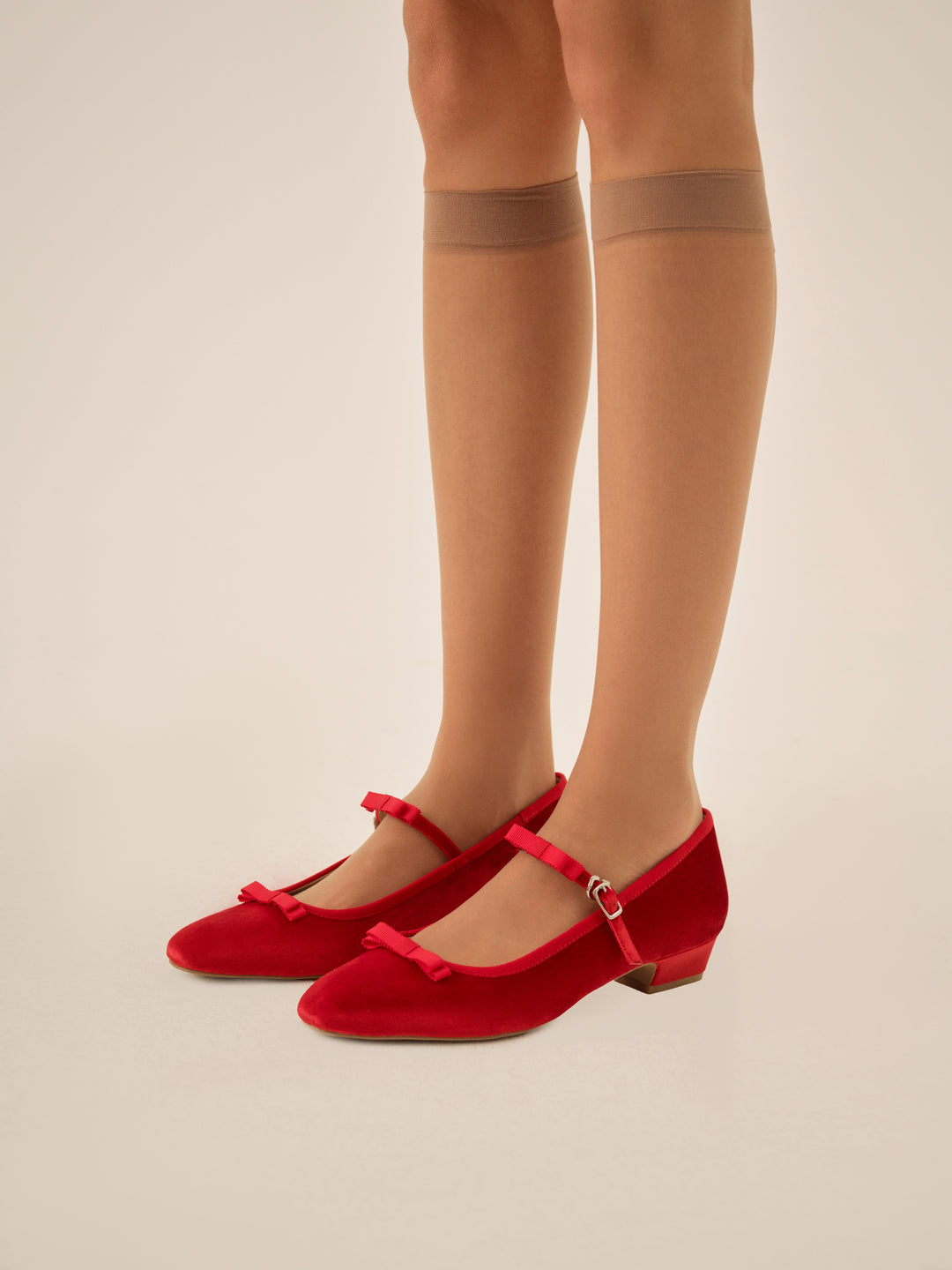 Lucia Velvet Mary Jane — Red