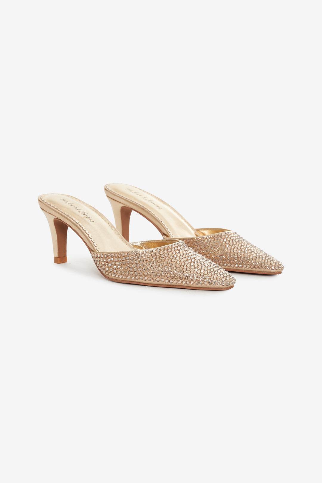 Cleo Mule Heel — Gold