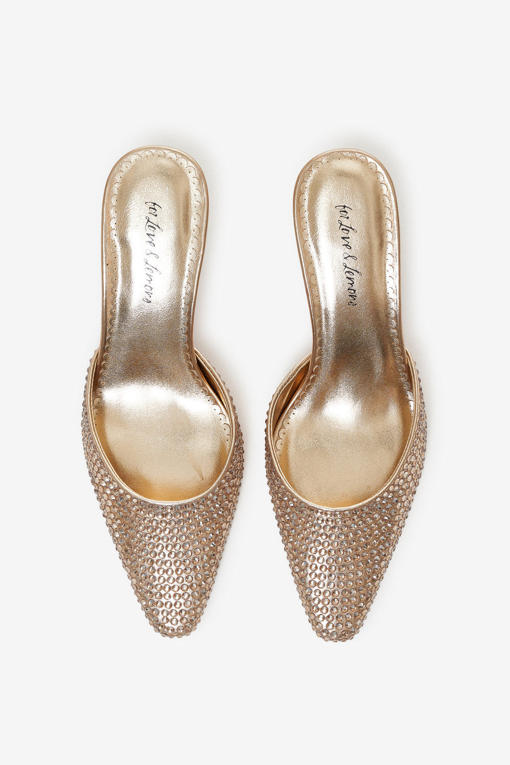 Cleo Mule Heel — Gold