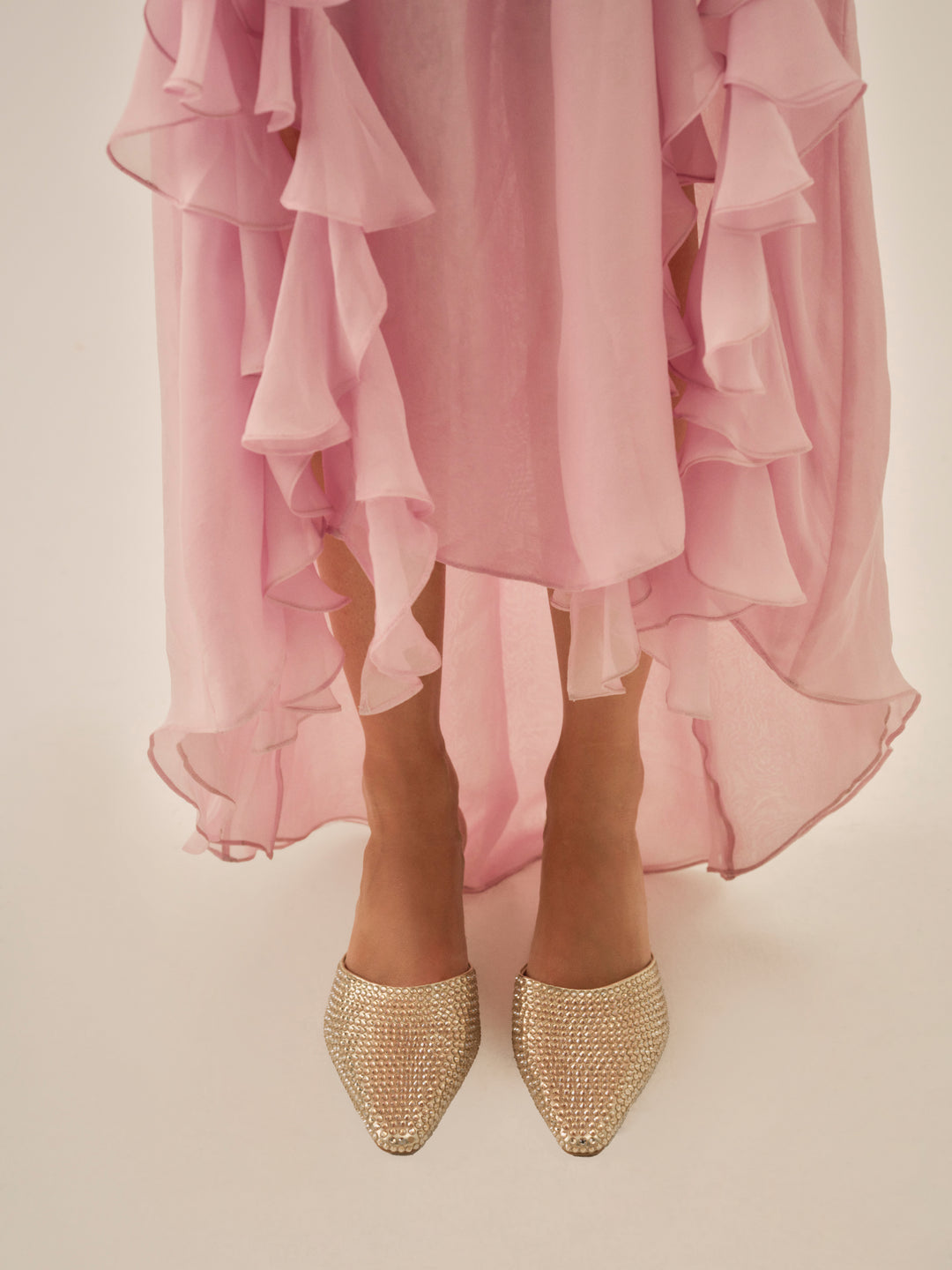 Cleo Mule Heel — Gold