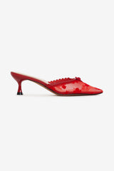 Sylvie Mule Heel — Red