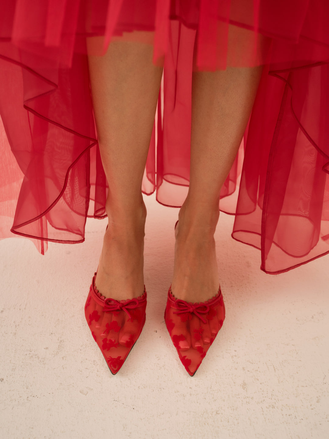 Sylvie Mule Heel — Red