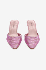 Cleo Mule Heel — Baby Pink
