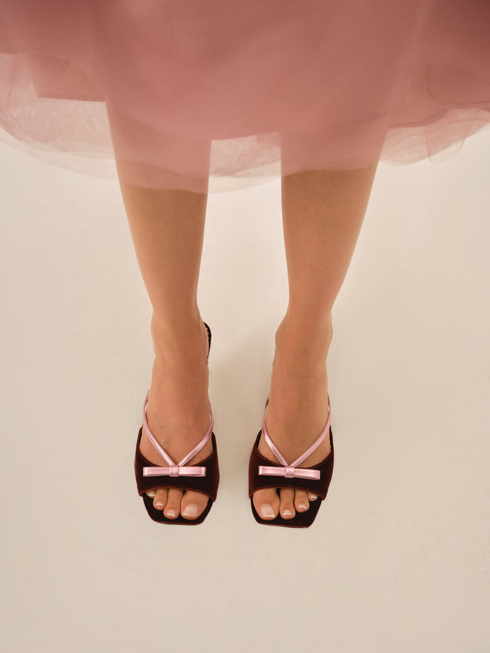 Grace Mule Heel — Burgundy