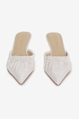 Colette Mule Heel — Cream