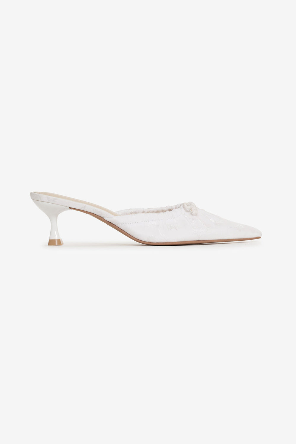 Colette Mule Heel — Cream