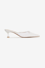 Colette Mule Heel — Cream