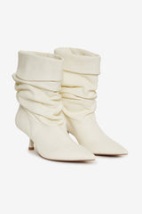 Verbana Slouch Boot — Cream