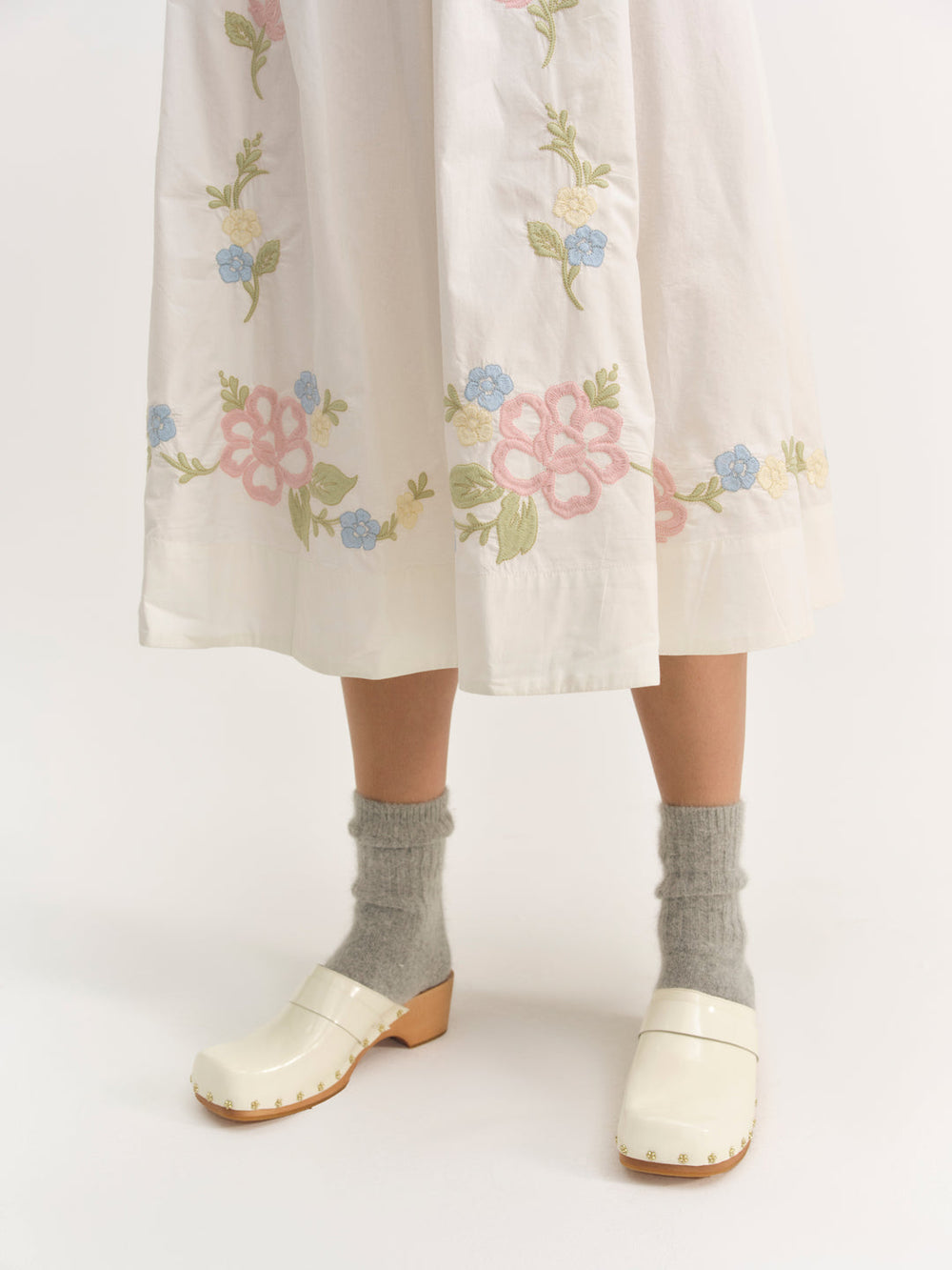 Adahlia Clog — Cream