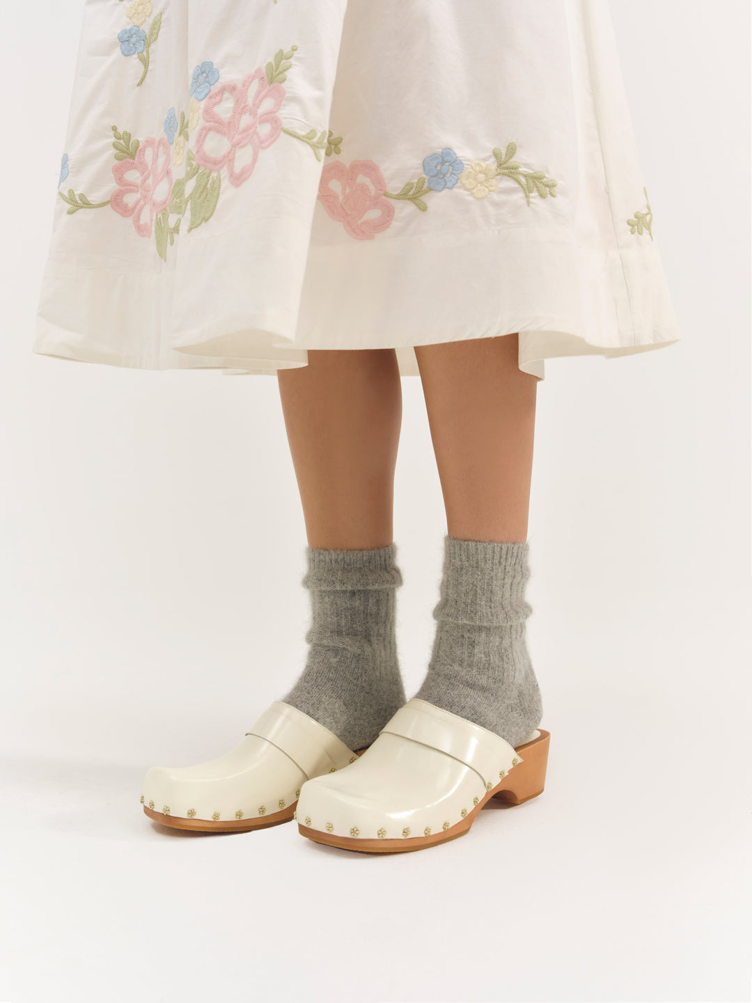 Adahlia Clog — Cream