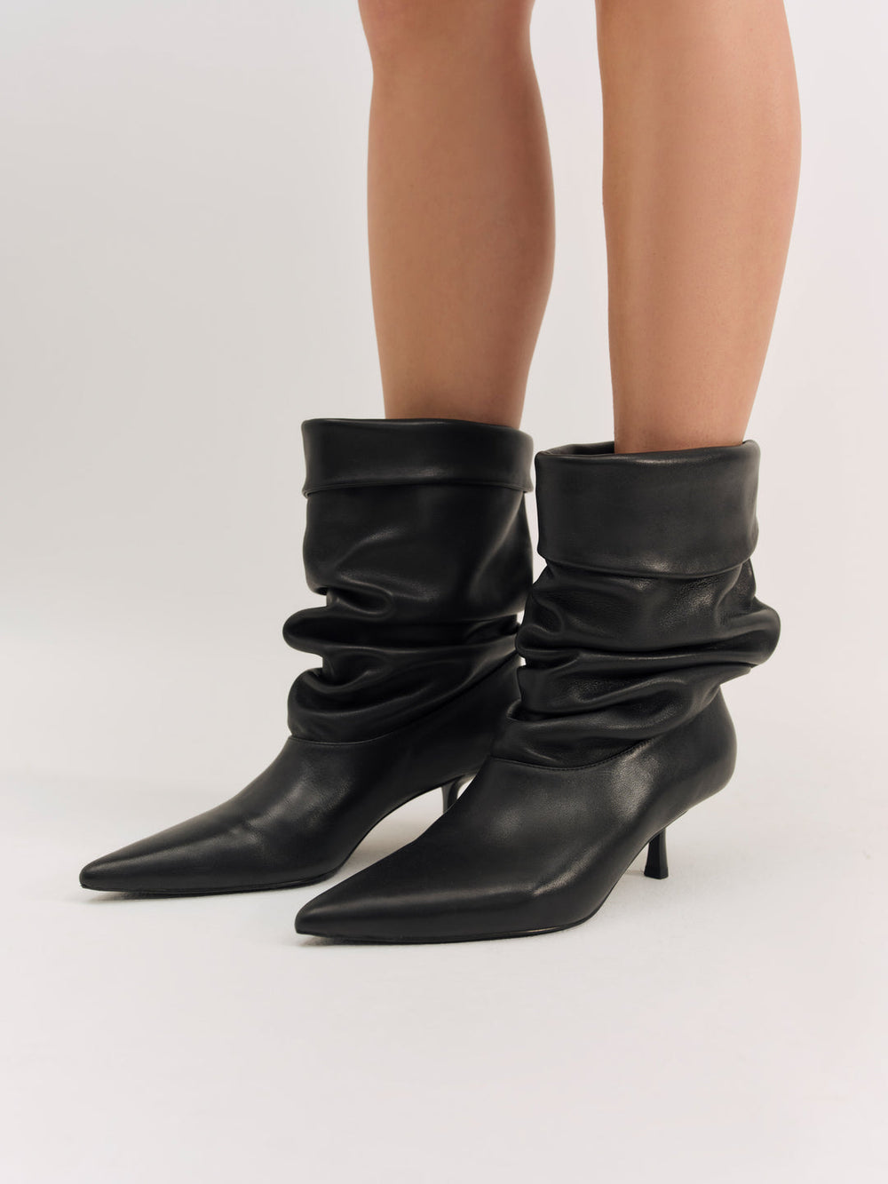 Verbana Slouch Boot — Black