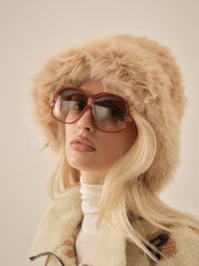 Margeux Fur Hat — Tan
