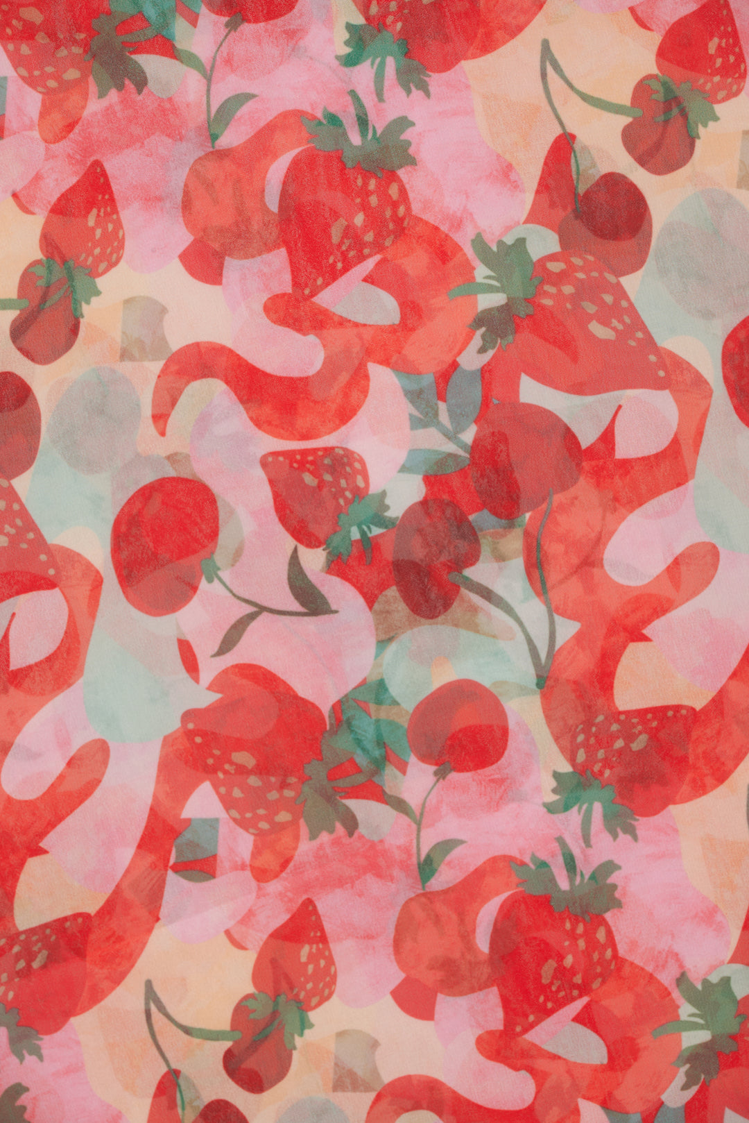 Ambrosia Print Headscarf — Red