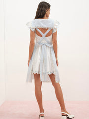 Bluebell Gingham Apron — Blue