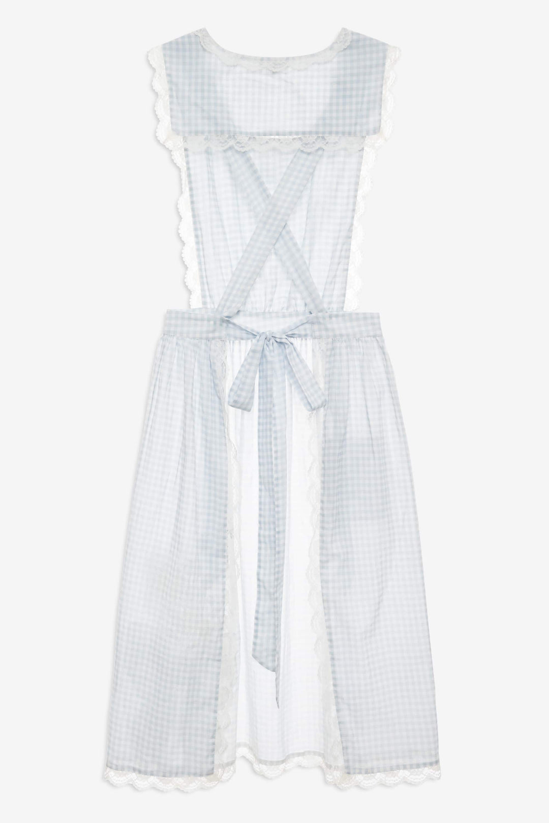 Bluebell Gingham Apron — Blue