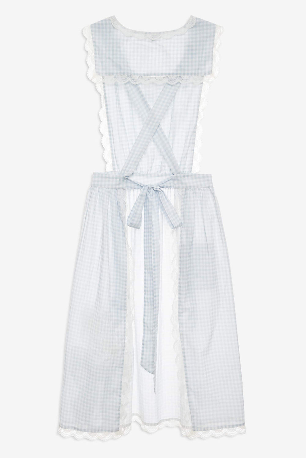 Bluebell Gingham Apron — Blue