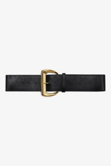 Wide Buckle Hip Belt — Black
