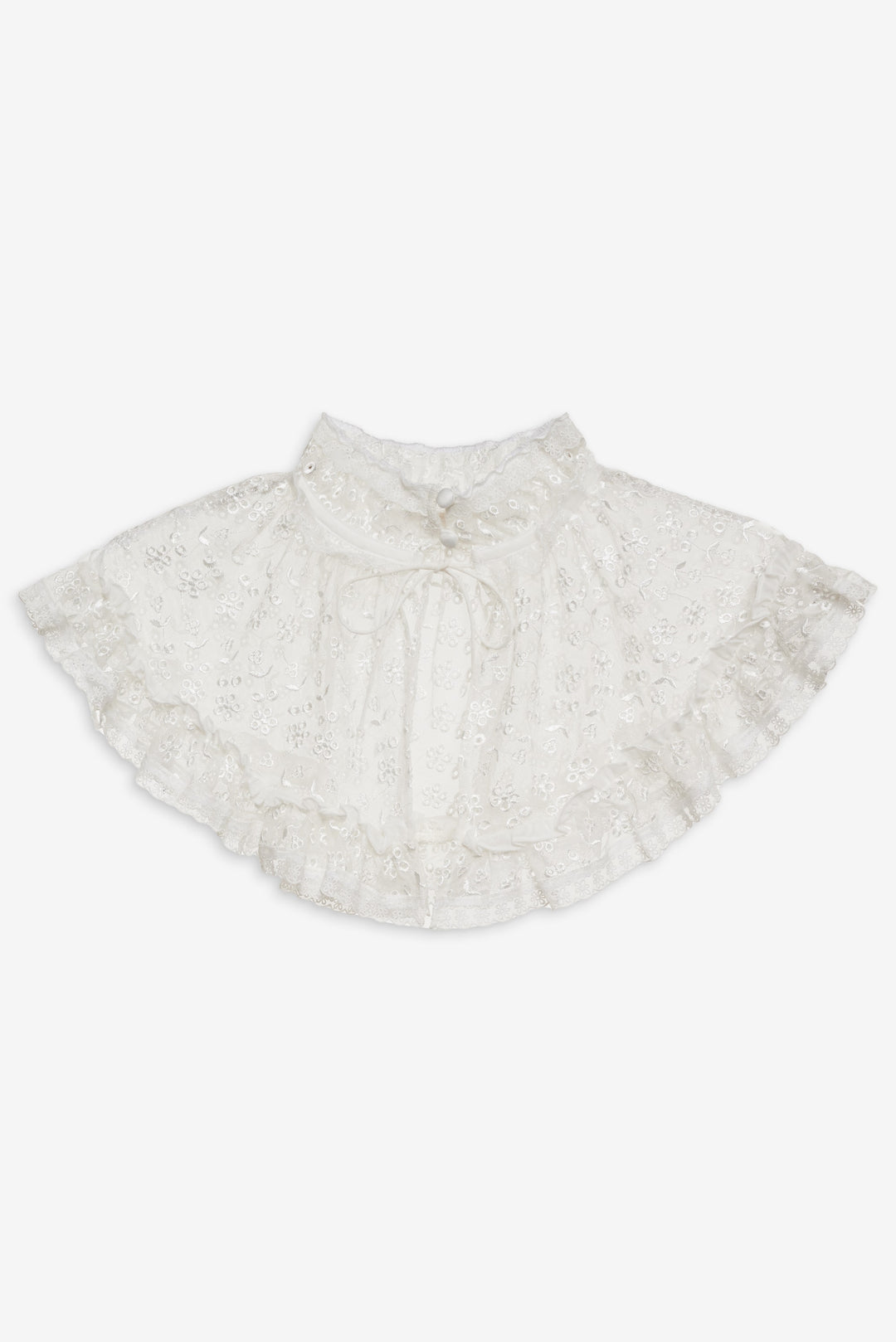 Layer Cake Chiffon Collar — White