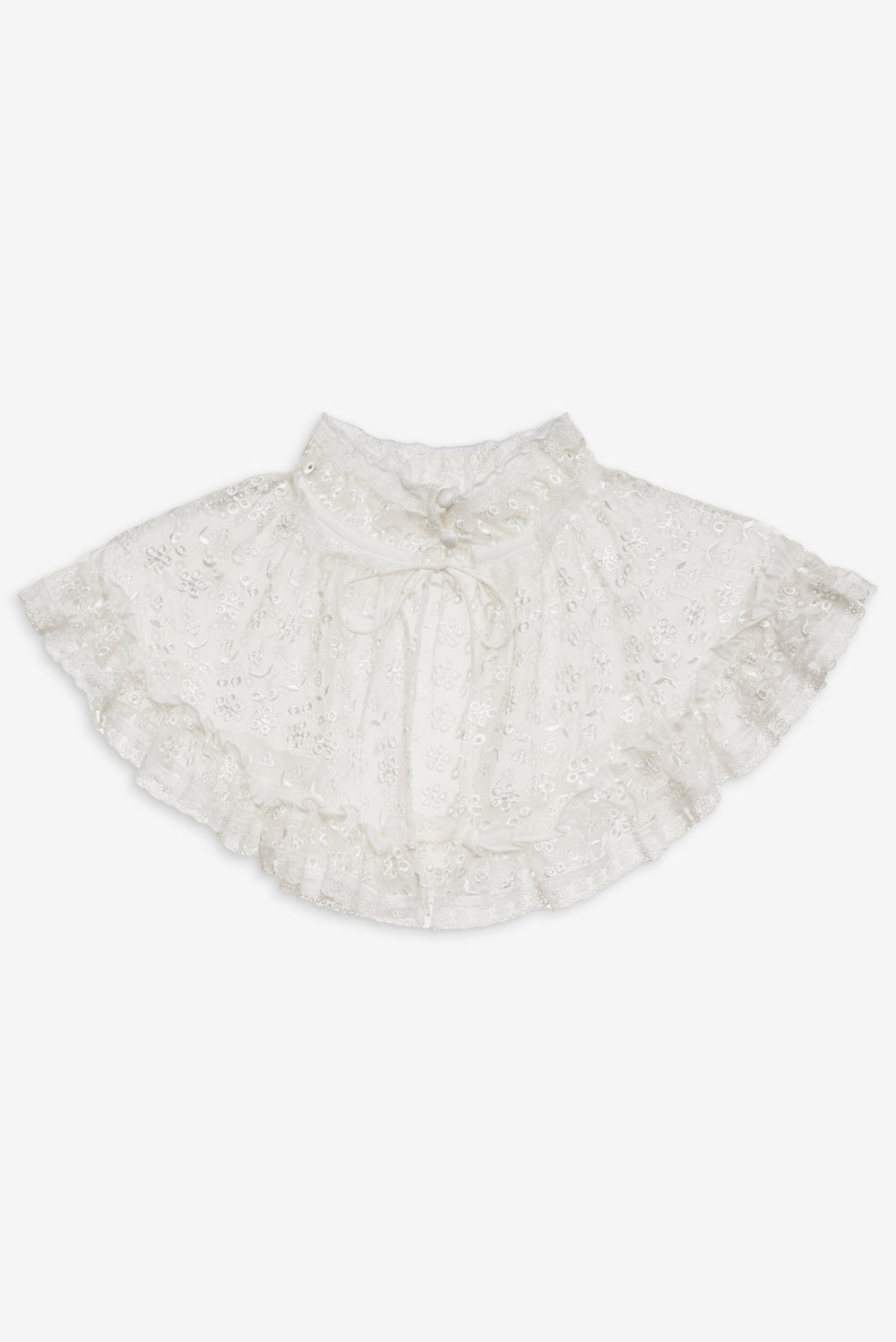 Layer Cake Chiffon Collar — White