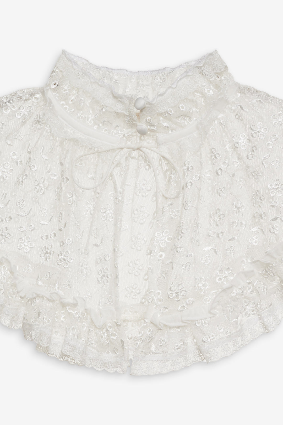 Layer Cake Chiffon Collar — White