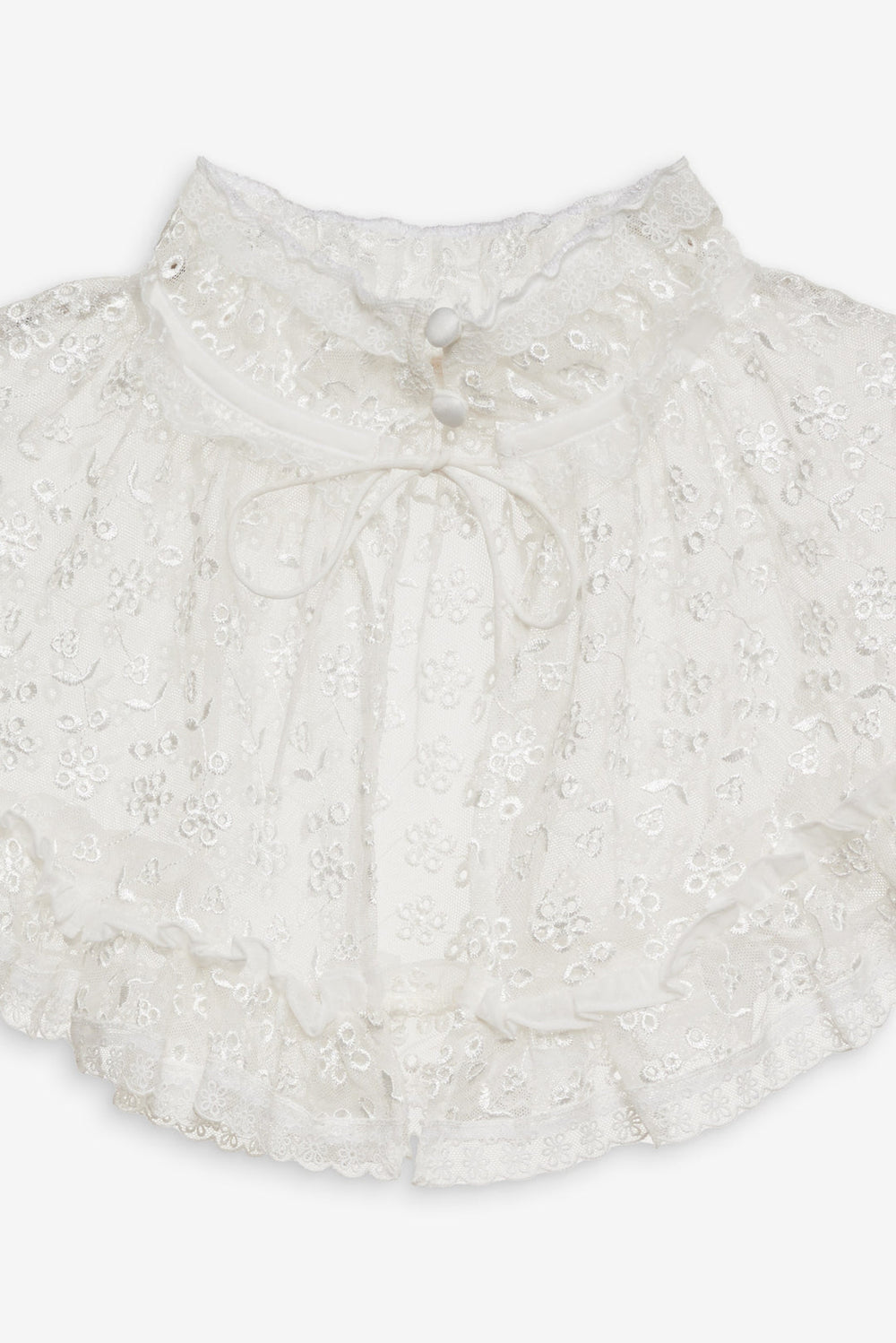Layer Cake Chiffon Collar — White