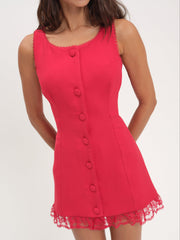 Venus Mini Dress — Red