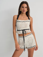 Charlotte Lace Short — Black