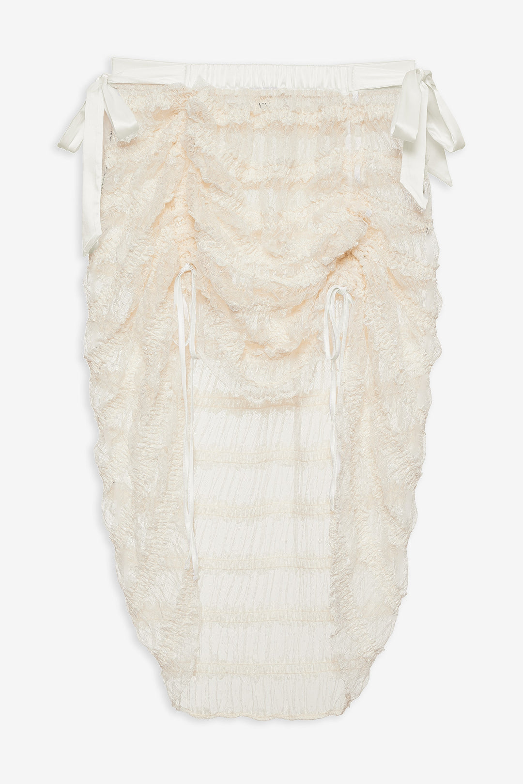Romy Midi Slip Skirt — White