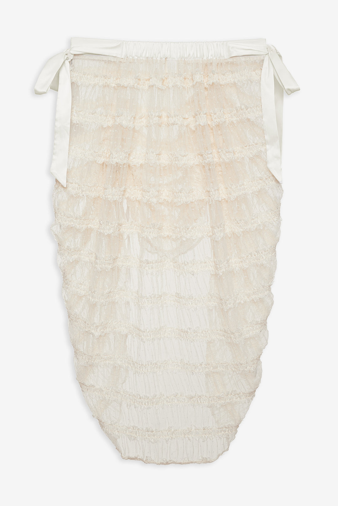 Romy Midi Slip Skirt — White