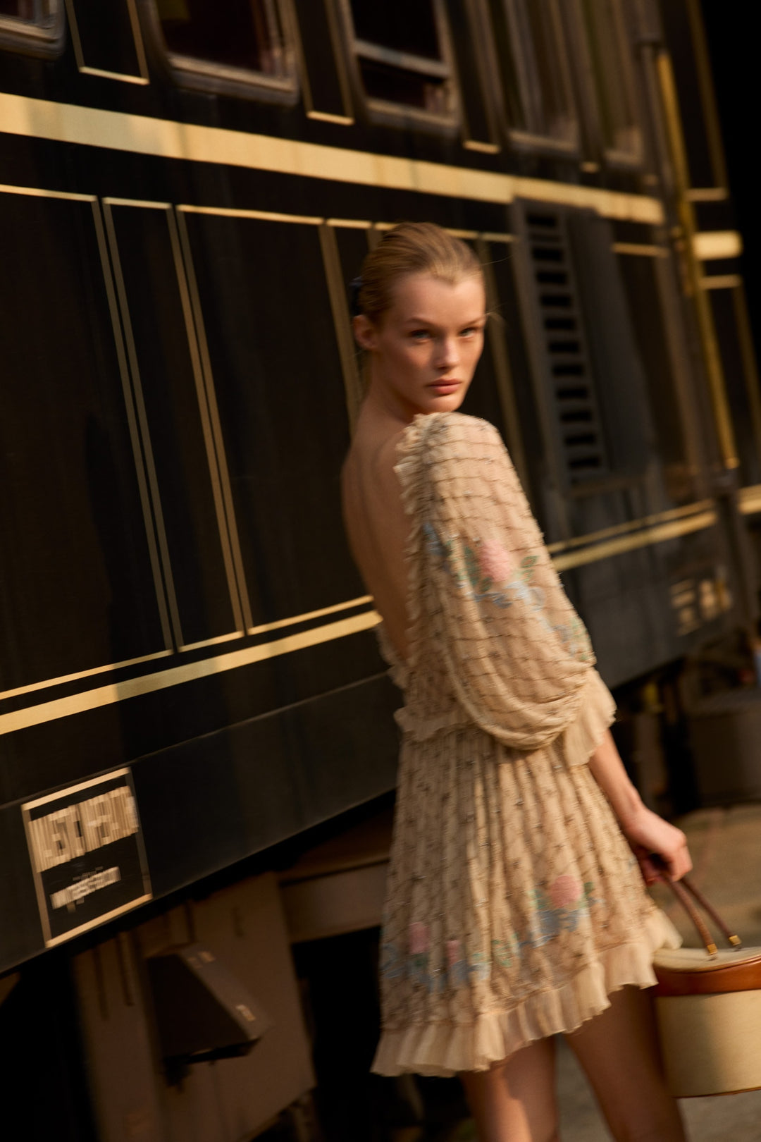 Spellbound Rose Mini Dress — Pale Pink