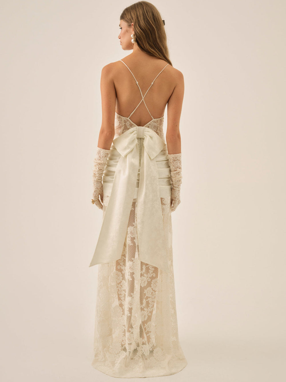 Daisy Lace Gown — Cream