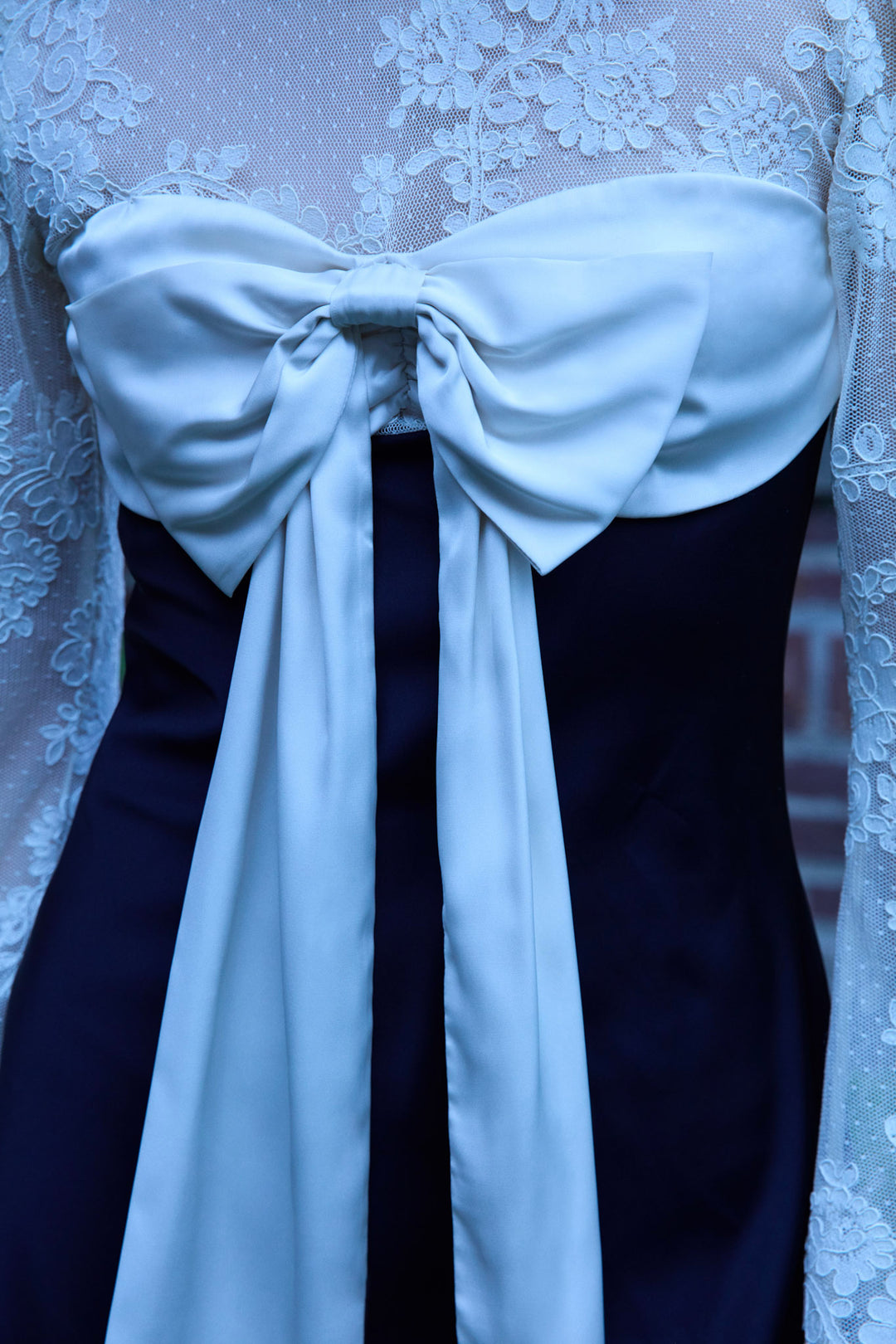 Grace Lace Mini Dress — Cream