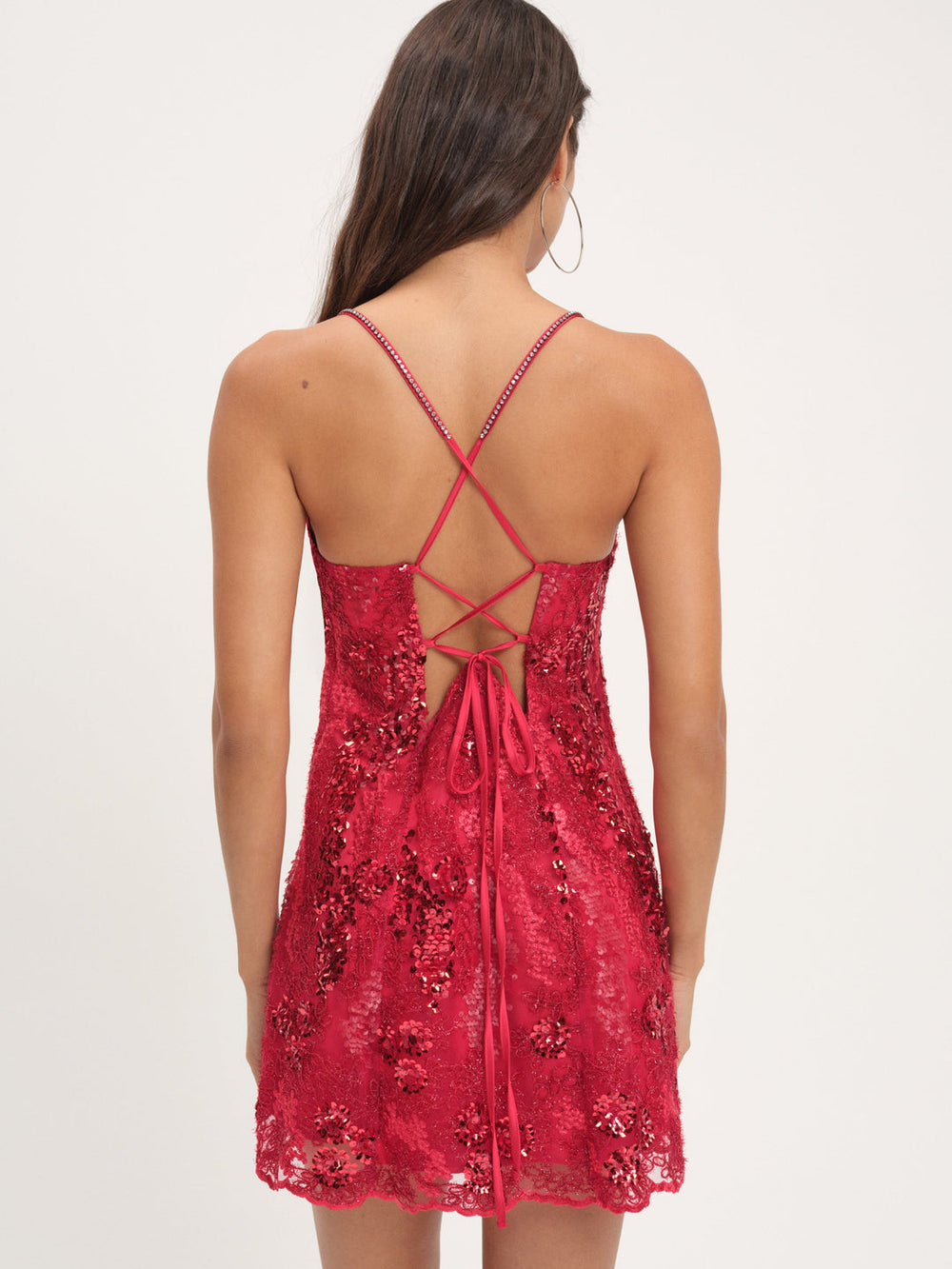 Opal Mini Dress — Red