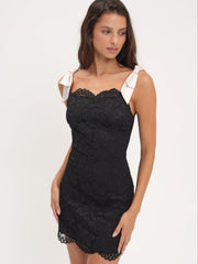 Lakeside Mini Dress — Black