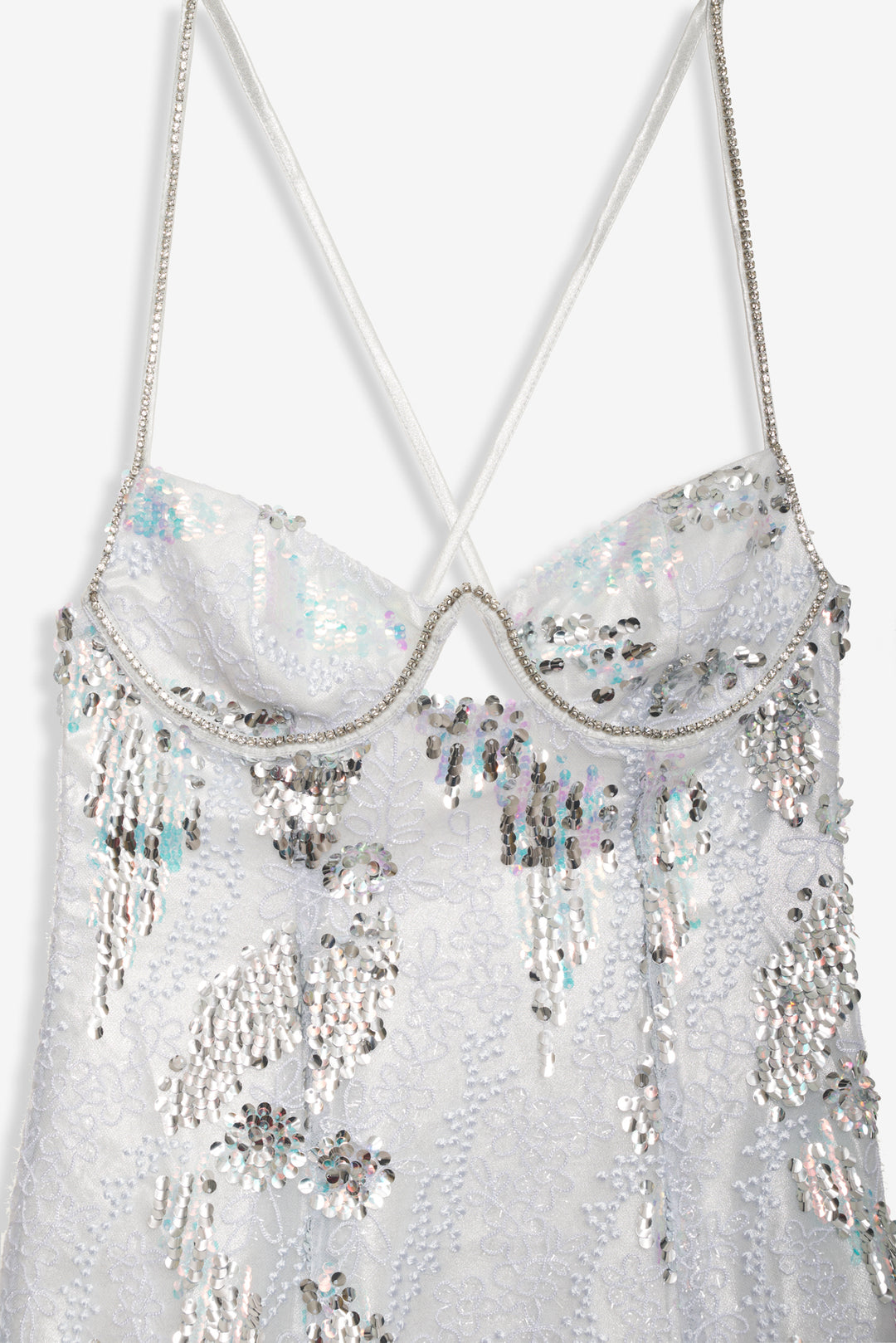 Opal Mini Dress — Silver