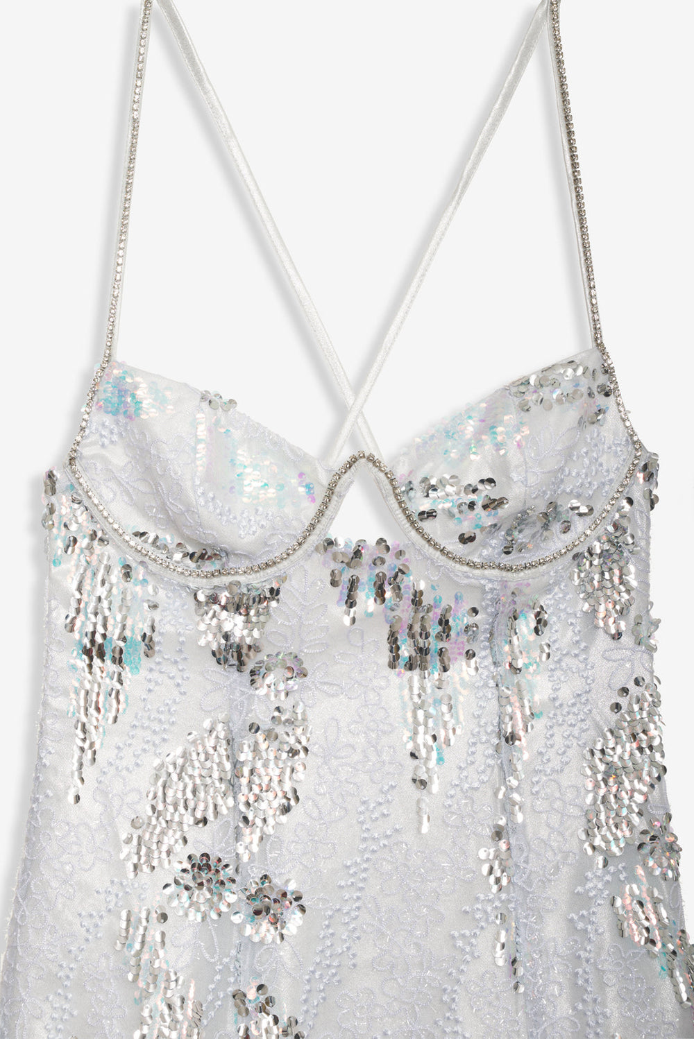 Opal Mini Dress — Silver