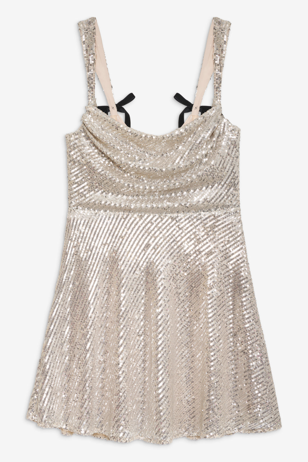 Candice Mini Dress — Silver