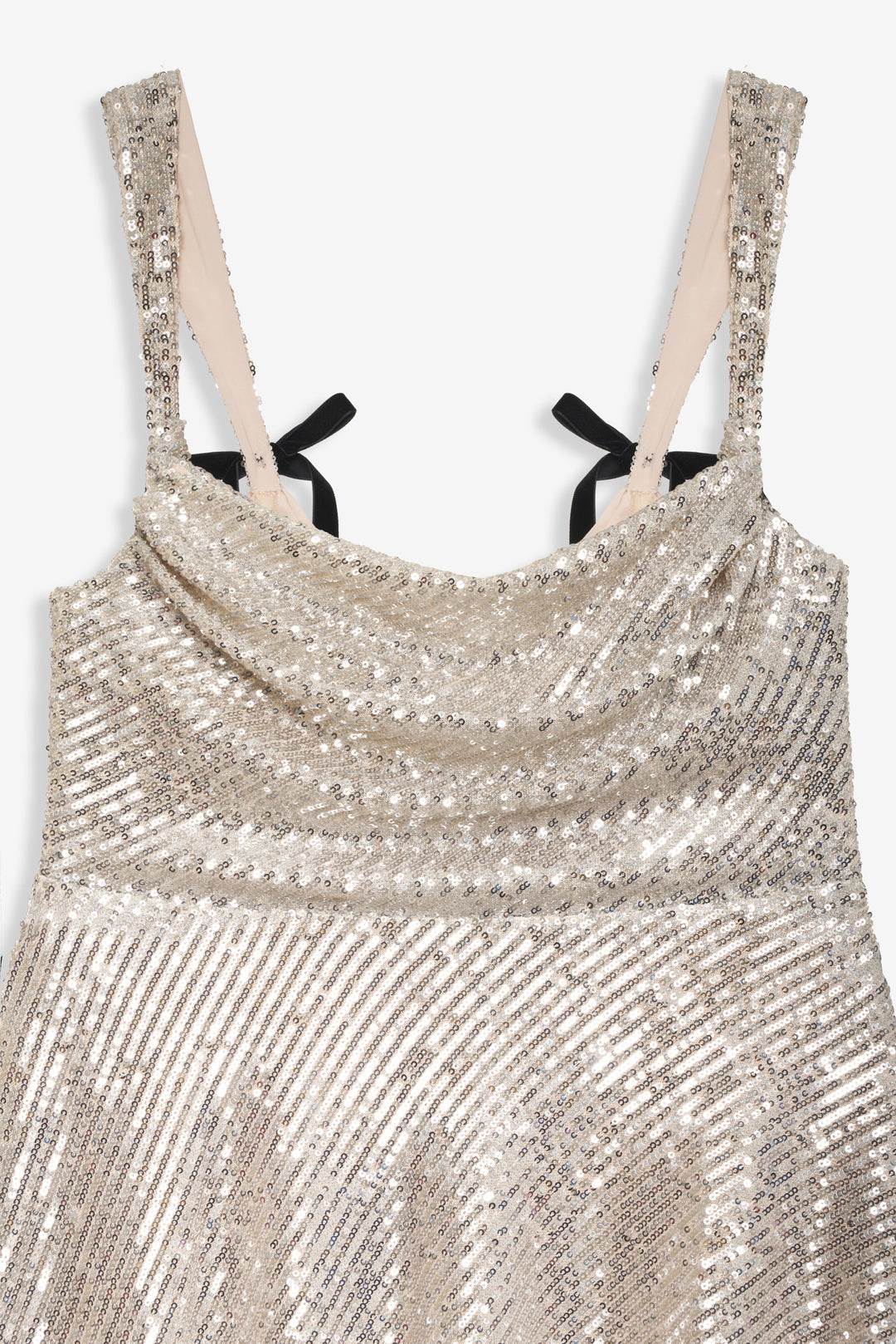 Candice Mini Dress — Silver