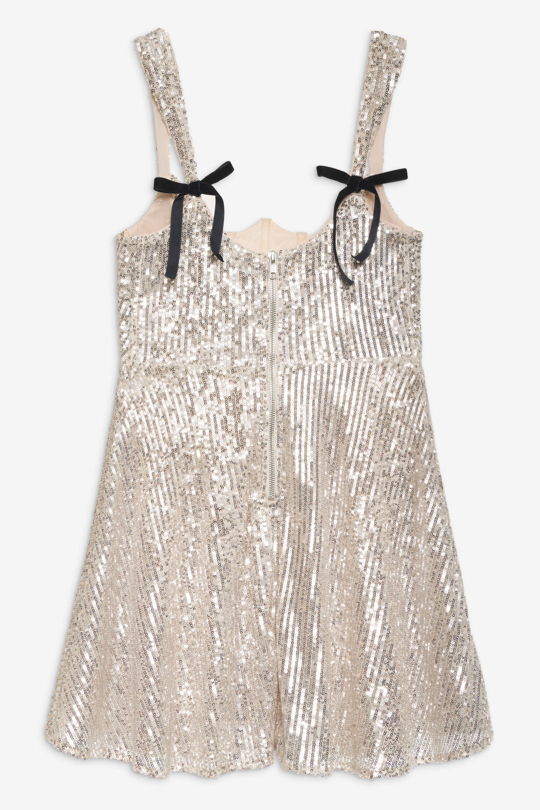 Candice Mini Dress — Silver