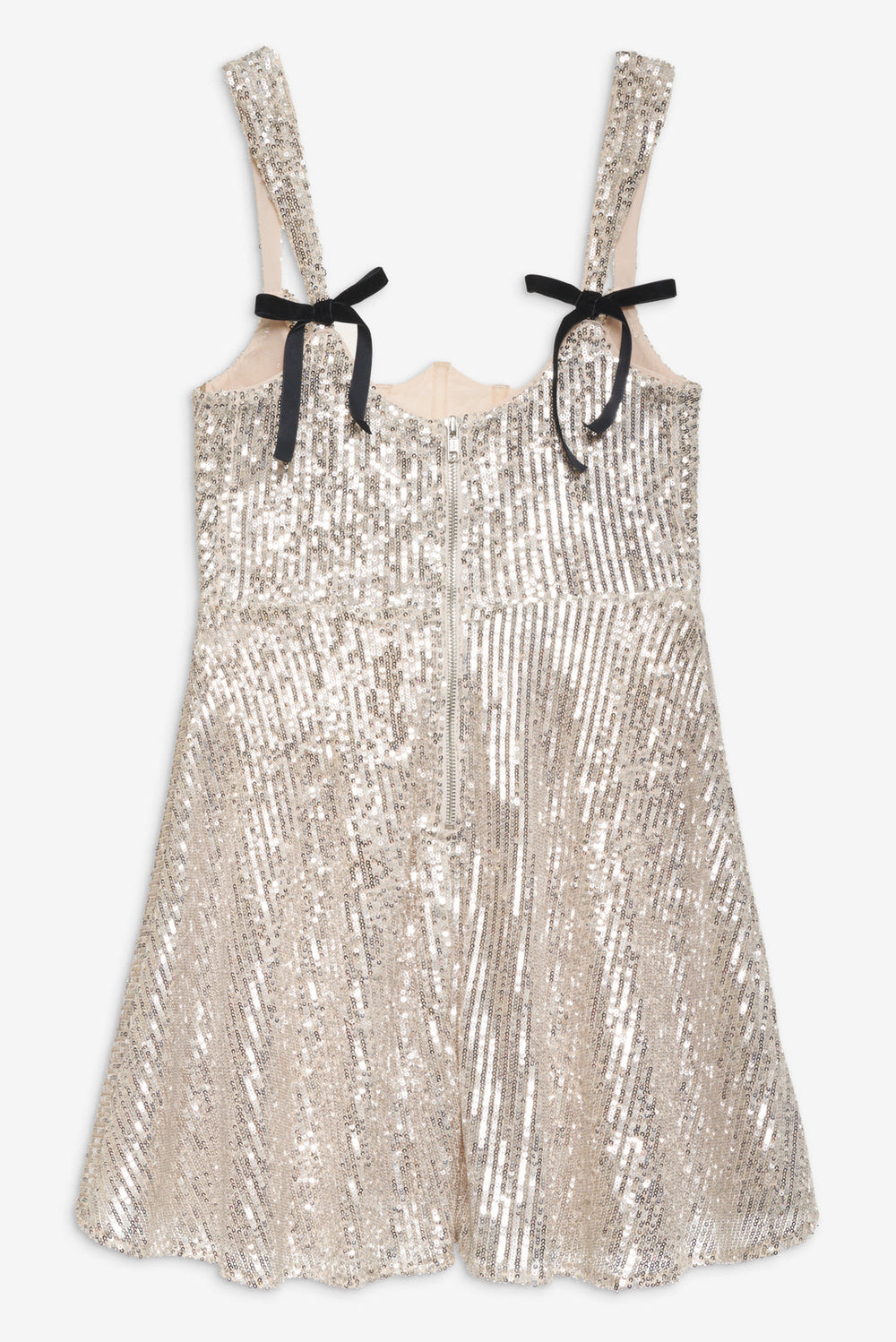 Candice Mini Dress — Silver