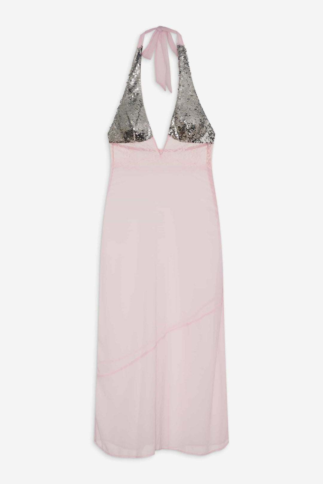 Maia Maxi Slip Dress — Pink