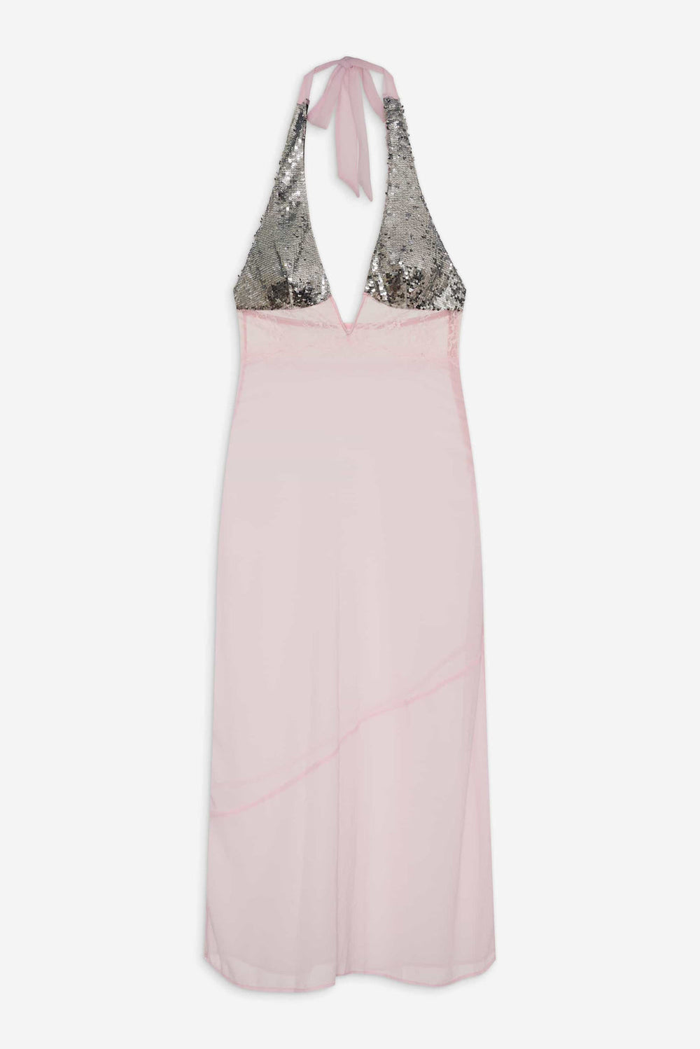 Maia Maxi Slip Dress — Pink